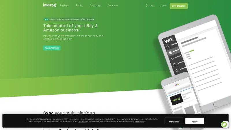 Homepage of InkFrog