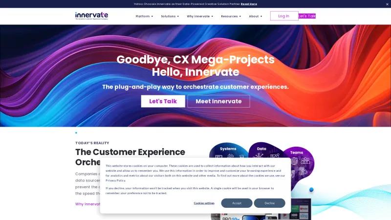 Homepage of Innervate