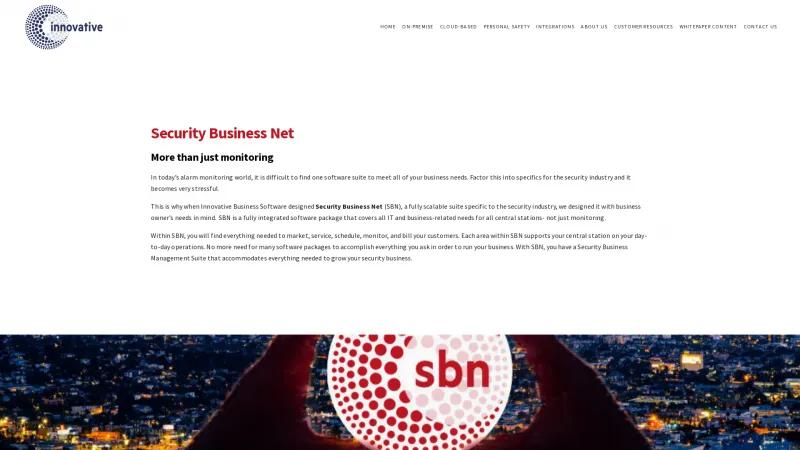 Homepage of SBN