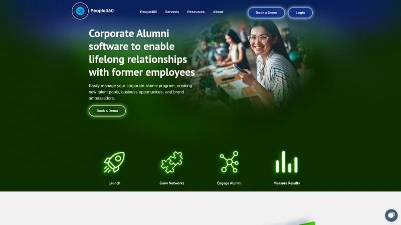 Homepage of AlumniPro