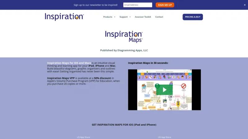 Homepage of Inspiration Maps