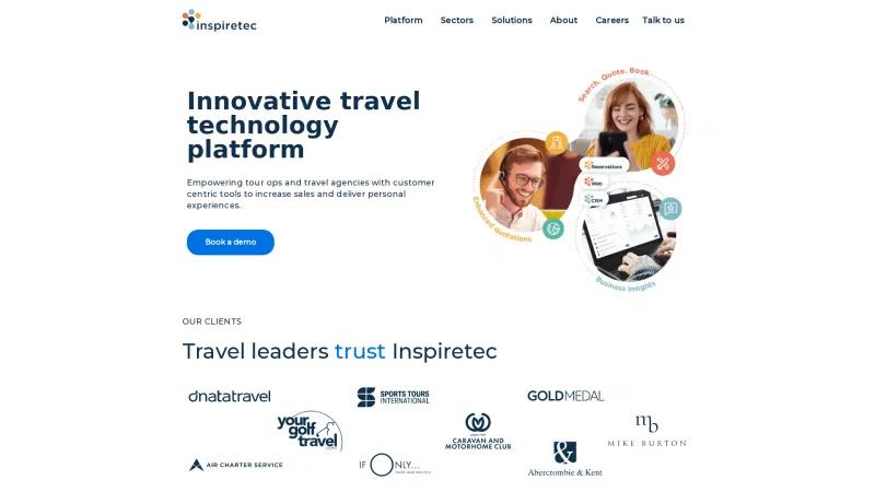 Homepage of InspireCXM