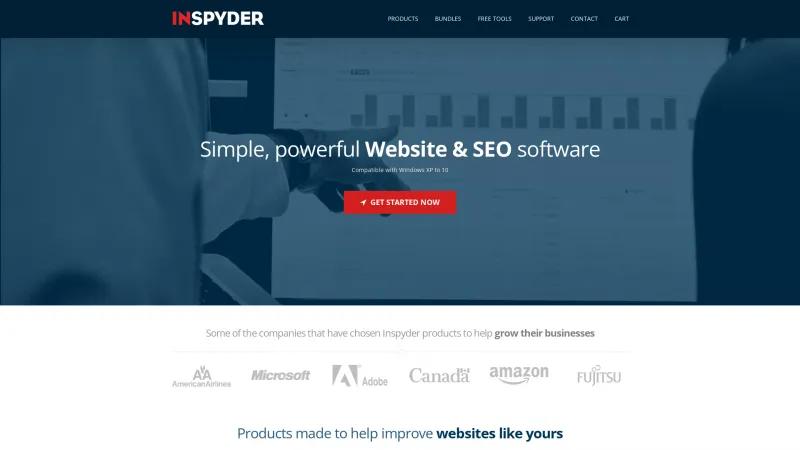 Homepage of Inspyder