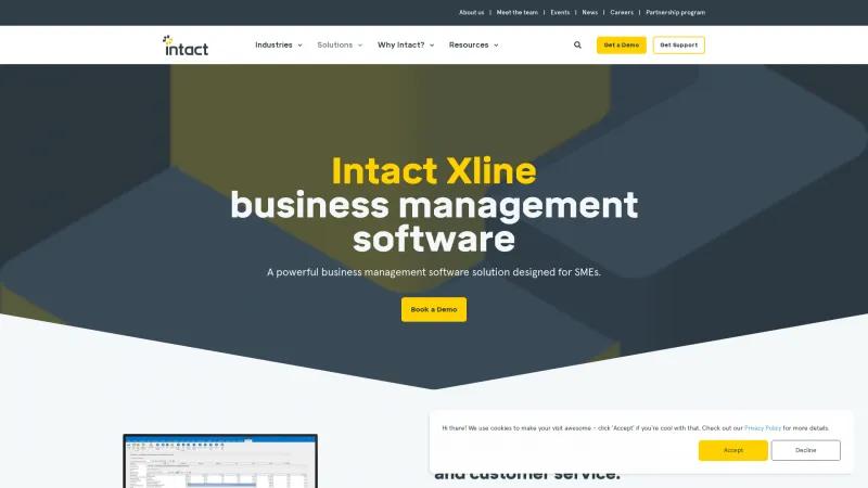 Homepage of Intact Xline