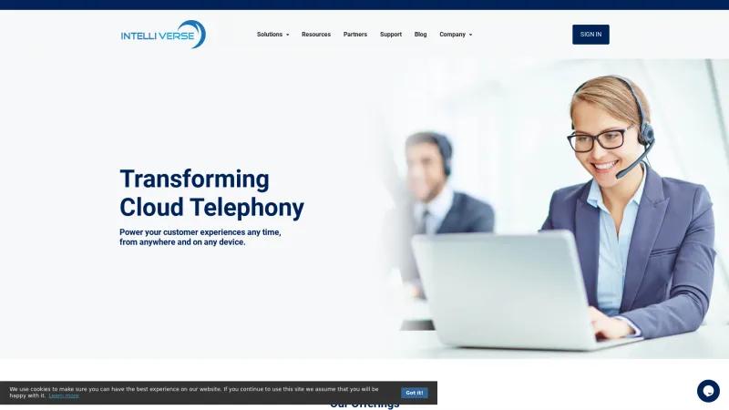 Homepage of Intelliverse