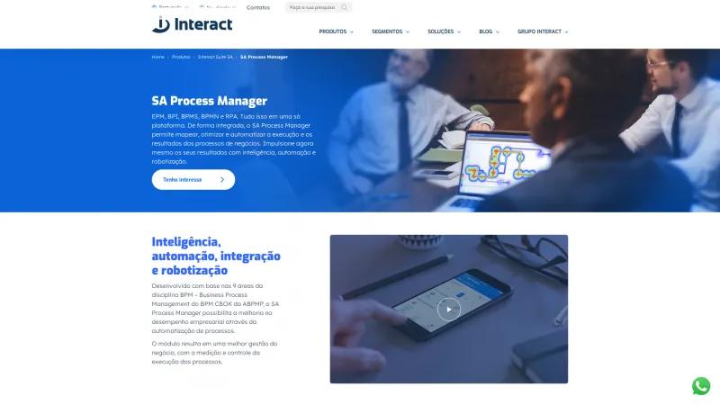 Homepage of SA Process Manager