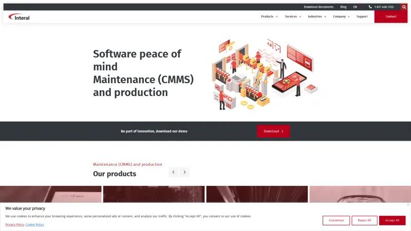 Homepage of INTERAL Maintenance