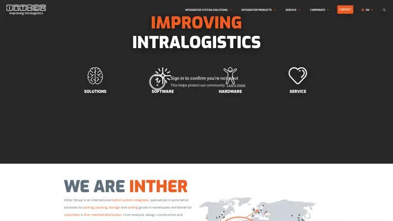 Homepage of Inther LC