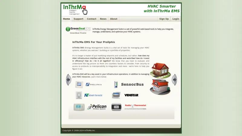 Homepage of InThrMa EMS