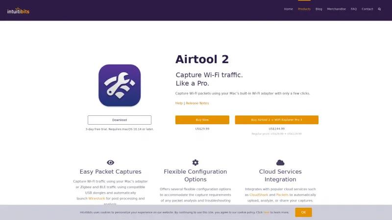 Homepage of Airtool 2