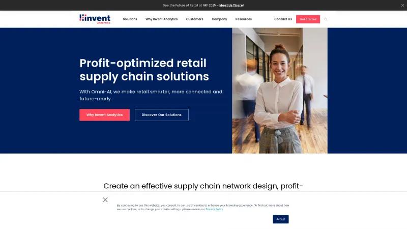 Homepage of Invent Analytics