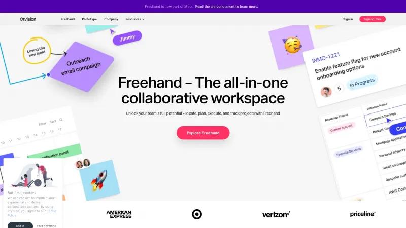 Homepage of InVision