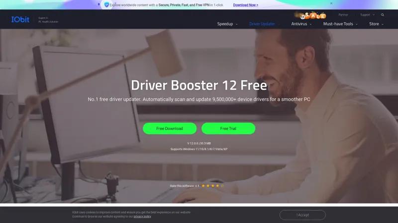 Homepage of Driver Booster