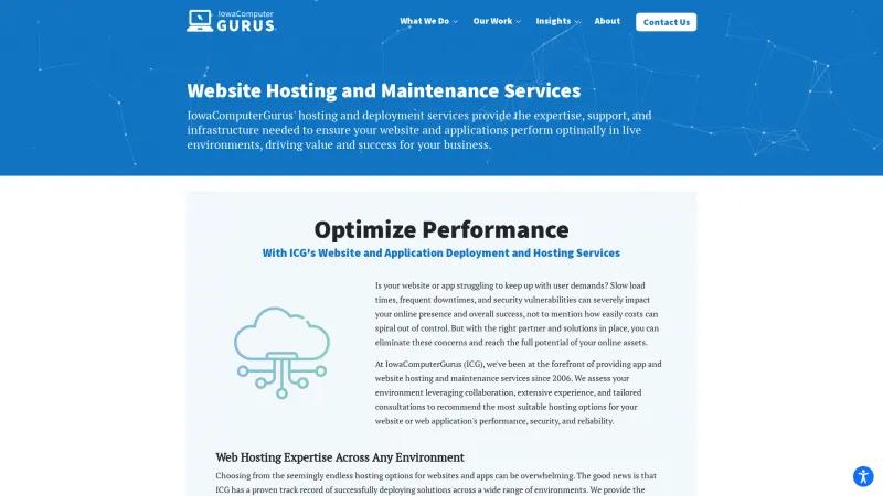 Homepage of IowaComputerGurus