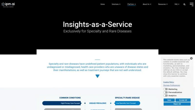 Homepage of IPM.ai