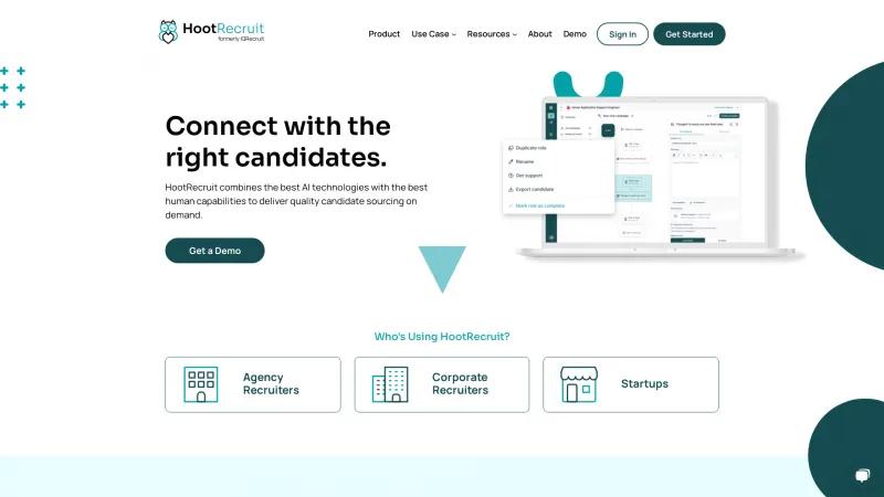 Homepage of IQRecruit