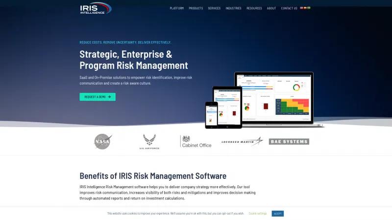 Homepage of IRIS Intelligence