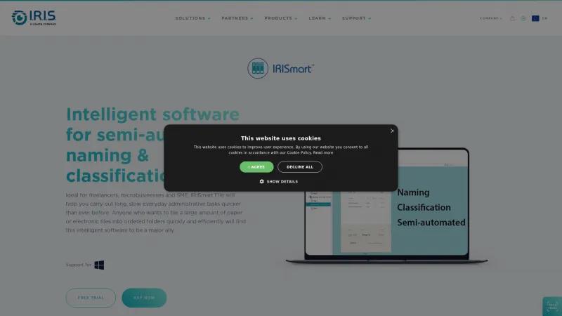 Homepage of IRISmart File