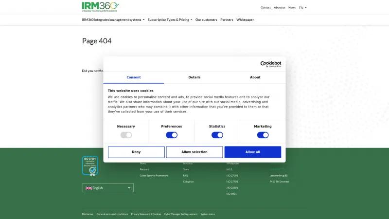 Homepage of CyberManager