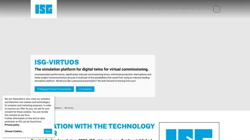 Homepage of ISG-virtuos