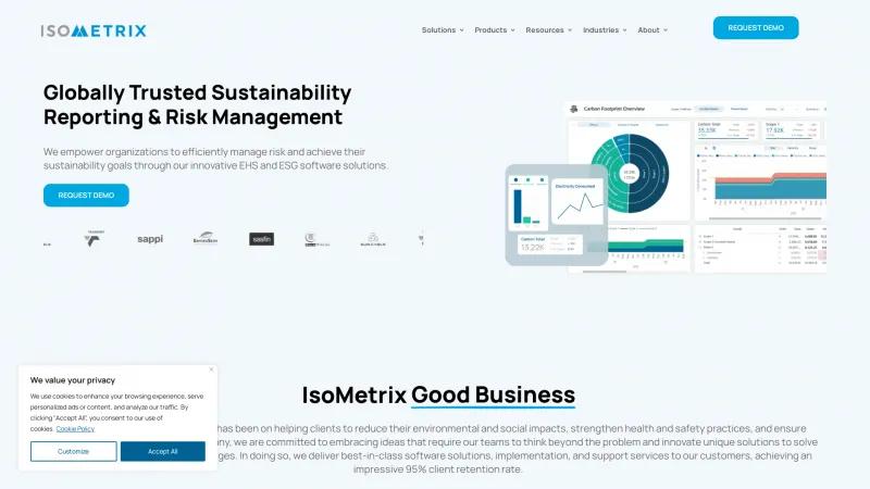 Homepage of IsoMetrix Lumina