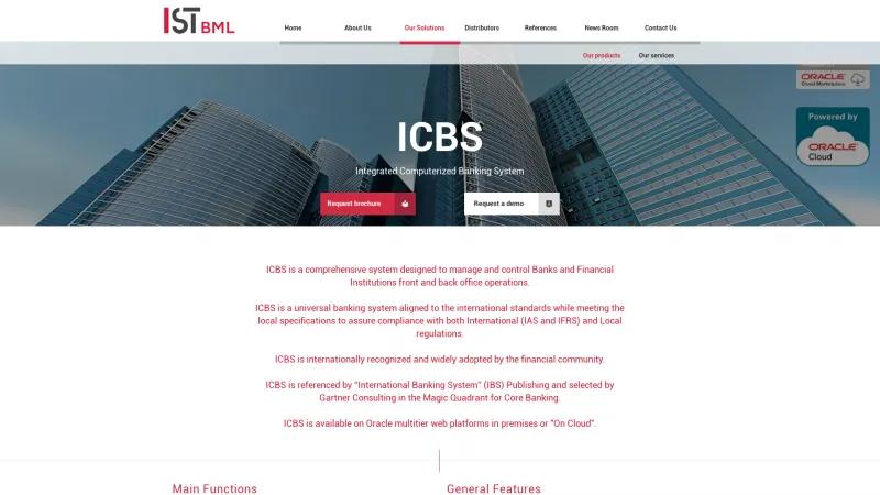 Homepage of ICBS