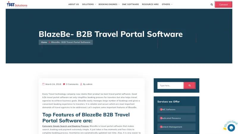 Homepage of BlazeBE