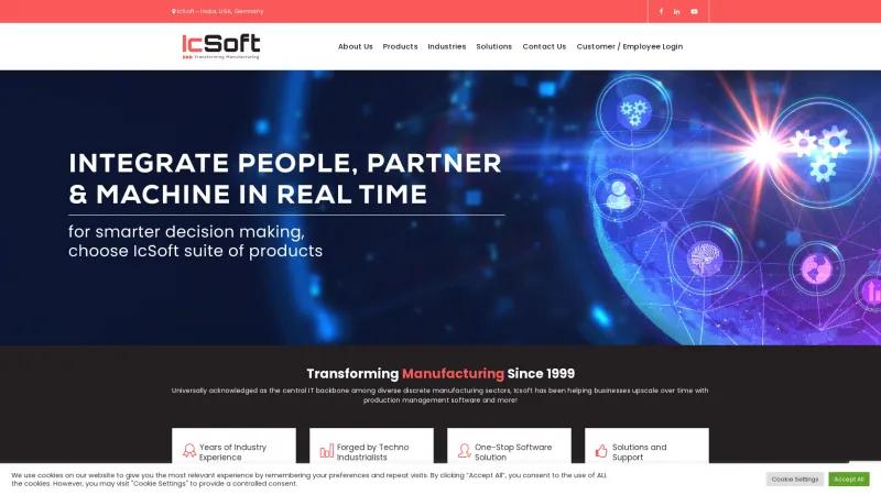 Homepage of IcSoft