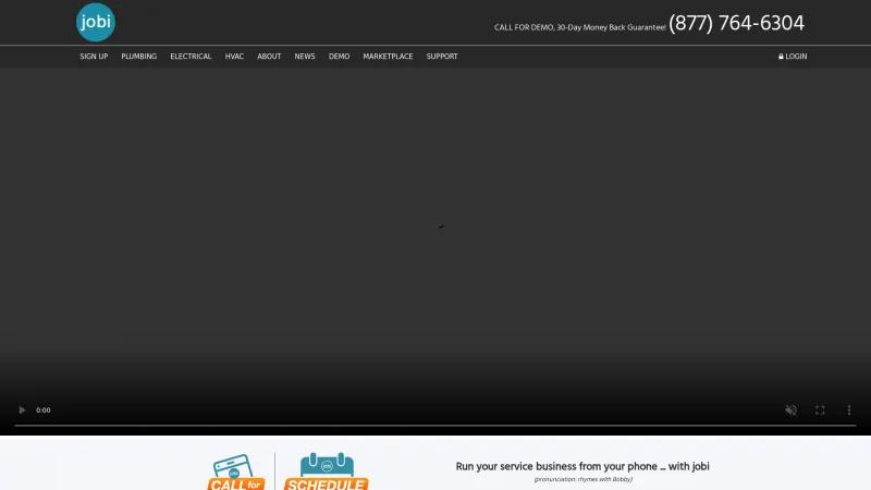 Homepage of Jobi