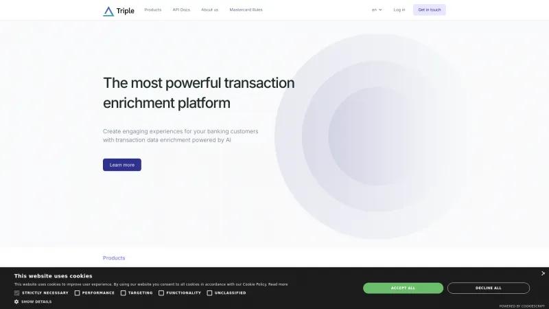 Homepage of Triple