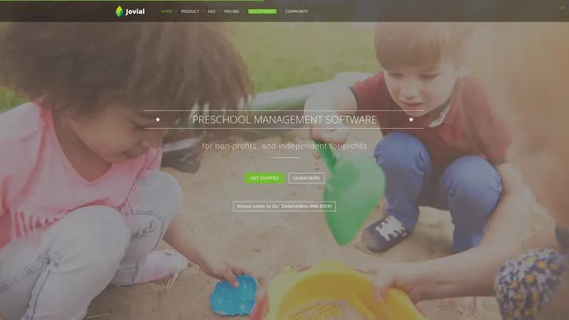 Homepage of Jovial for Co-Ops