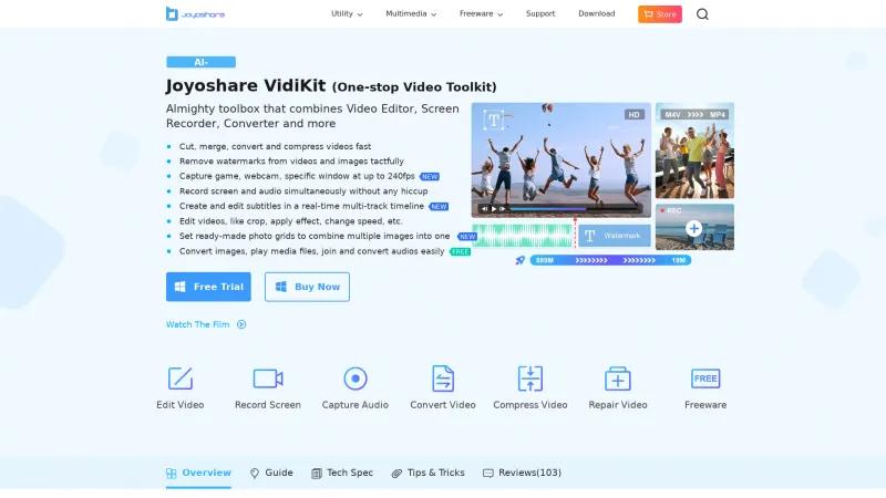 Homepage of Joyoshare VidiKit