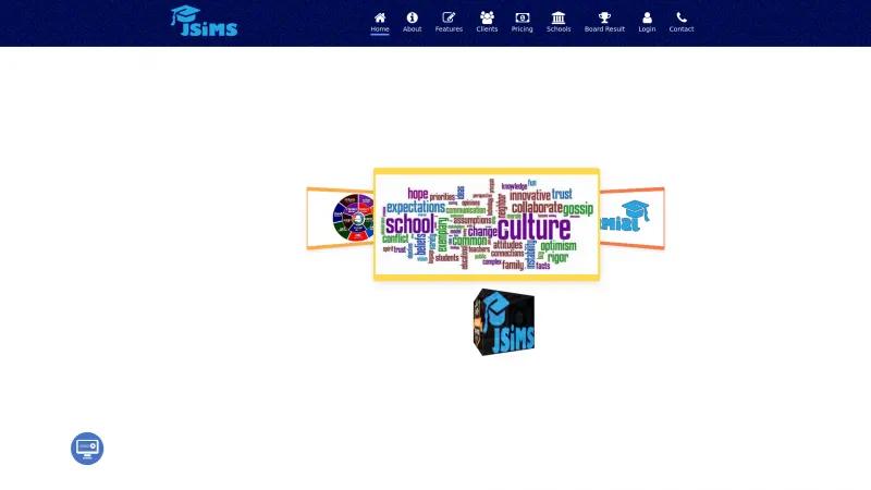 Homepage of JSiMS