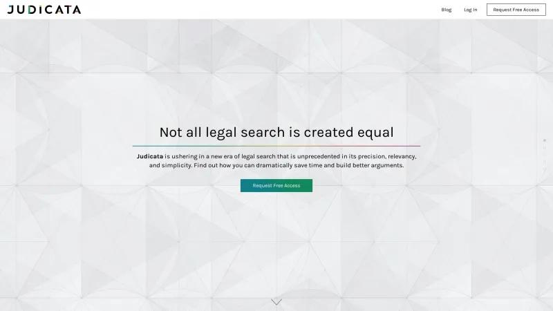 Homepage of Judicata Clerk