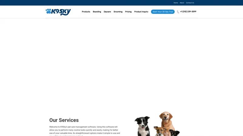 Homepage of K9Sky