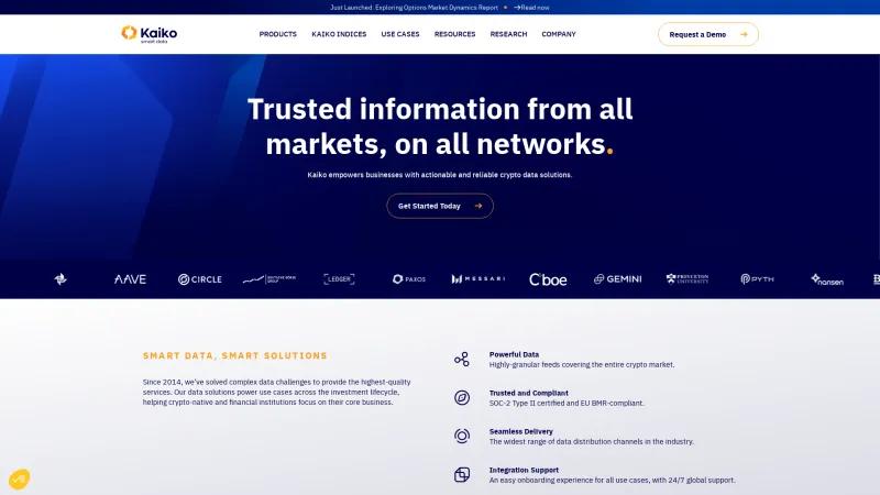 Homepage of Kaiko