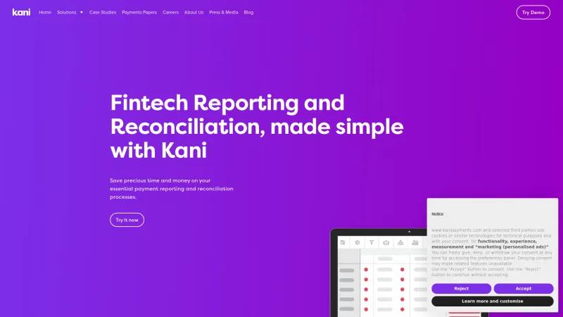 Homepage of Kani