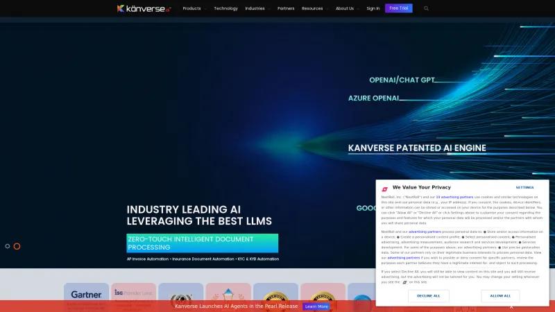 Homepage of Kanverse