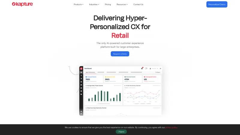 Homepage of Kapture CX