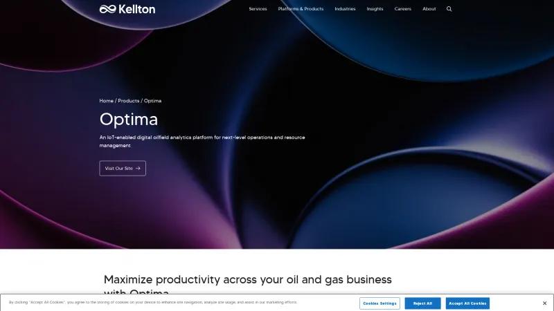 Homepage of Optima