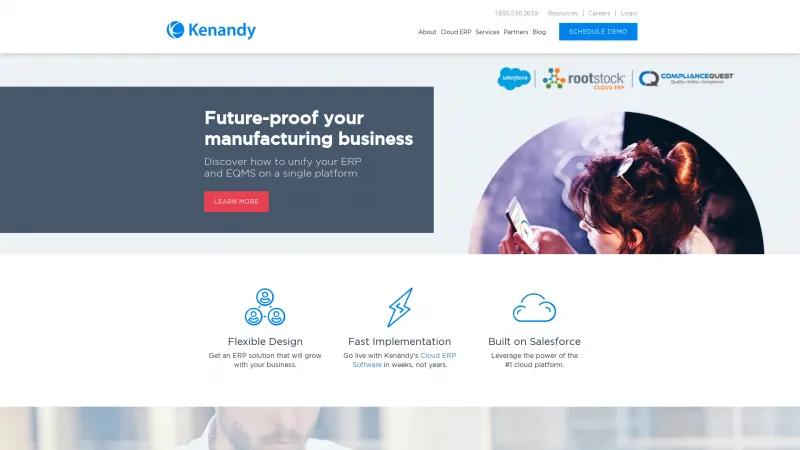 Homepage of Kenandy