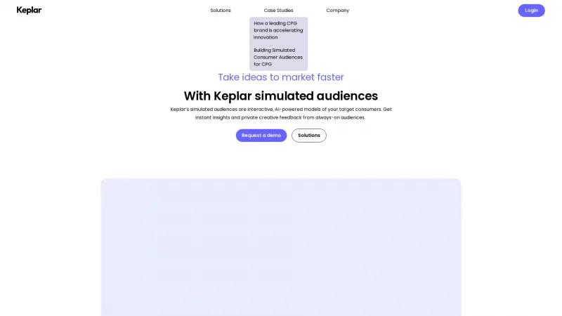 Homepage of Keplar