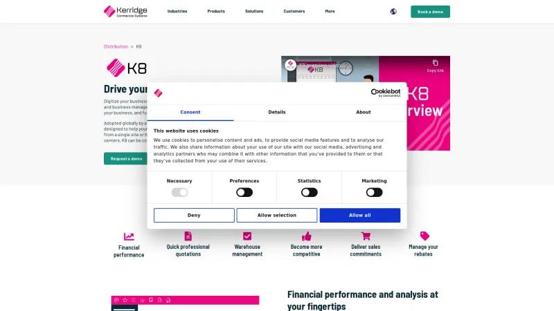 Homepage of K8