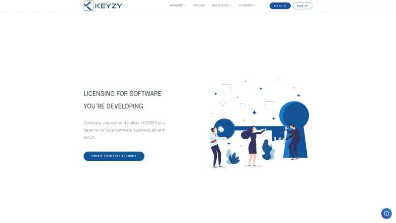 Homepage of KEYZY