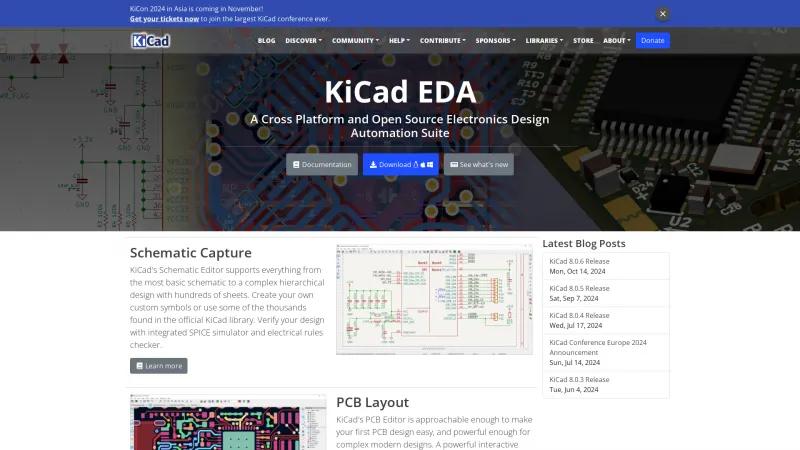 Homepage of KiCad EDA