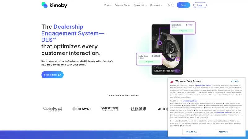 Homepage of Kimoby