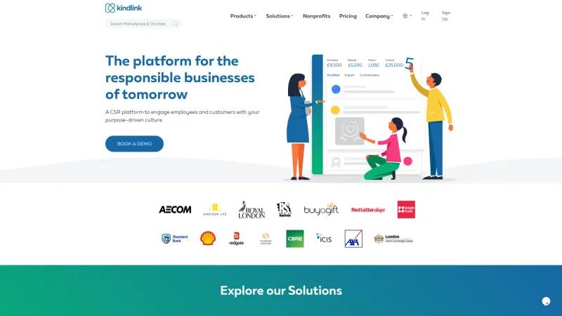 Homepage of KindLink