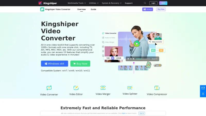 Homepage of Kingshiper Video Converter