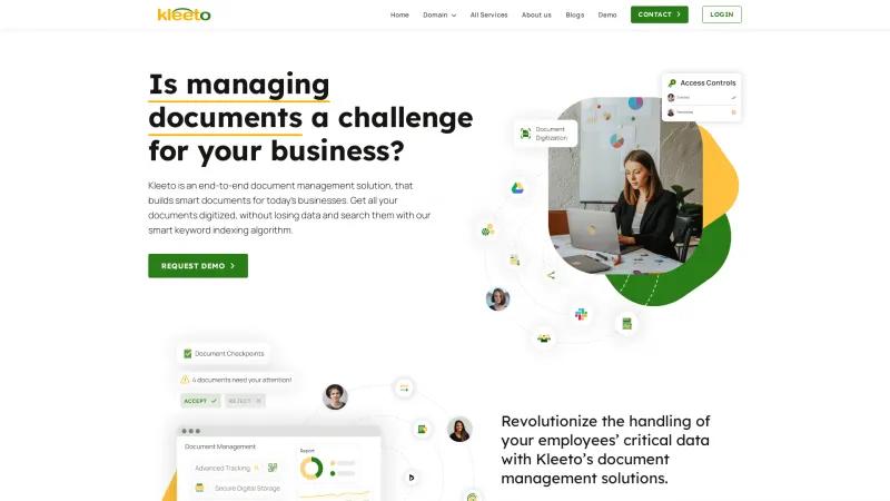 Homepage of Kleeto