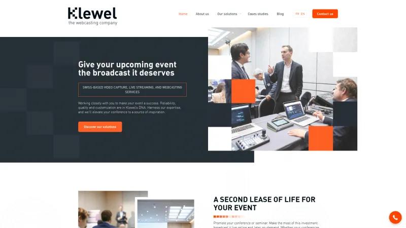 Homepage of Klewel